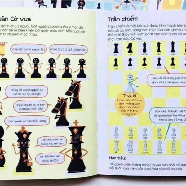 CHƠI CỜ CÙNG BÉ (Usborne Chess) - Bộ 3Q
