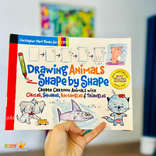Drawing Animals Shape by Shape: Create Cartoon Animals with Circles, Squares, Rectangles & Triangles