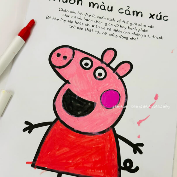 Peppa Pig tô màu bộ 8Q