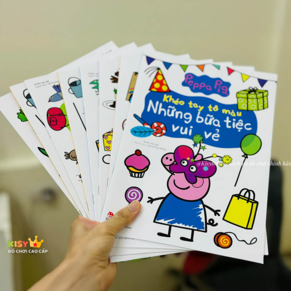 Peppa Pig tô màu bộ 8Q