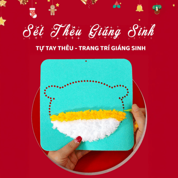 THÊU GIÁNG SINH SET 6 HÌNH