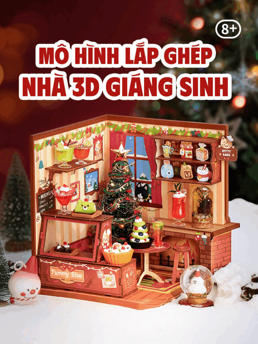 SET Đồ Chơi DIY TIỆM BÁNH Giáng Sinh TOI tự làm CỬA HÀNG TRANG TRÍ CÂY THÔNG/LÀM BÁNH/Quả Cầu Ước Nguyện