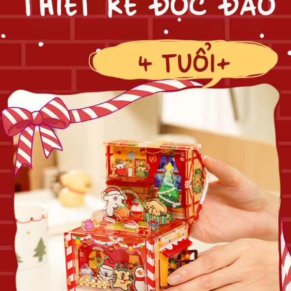 TOI – Bộ Xếp Hình RƯƠN GIÁNG SINH bằng Acrylic mô hình 3D
