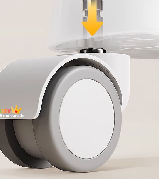 Bánh xe có chốt khóa bằng trọng lực