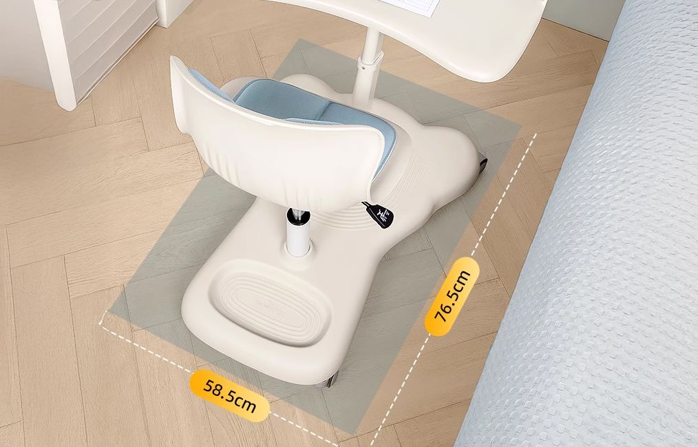 Bàn ghế nhìn từ trên xuống với kích thước chân đế