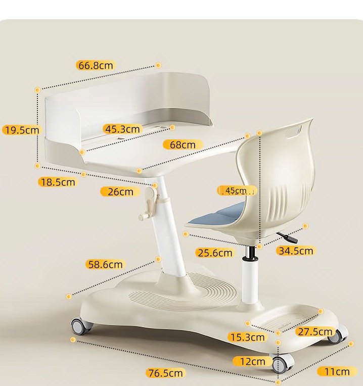 Bản vẽ kích thước bàn, ghế và chân đế