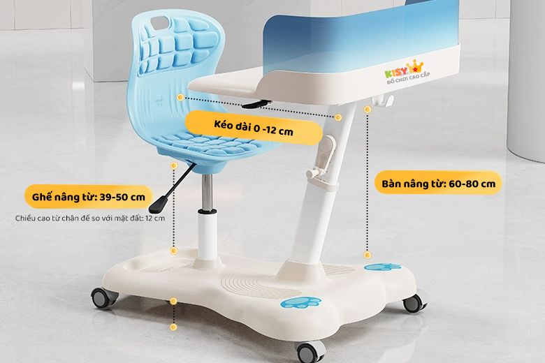 Mẫu mới màu xanh dương, ghế và vách che xanh